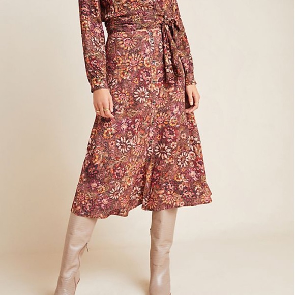 Anthropologie Dresses & Skirts - Kachel x Anthropologie Sadie Floral Midi Skirt